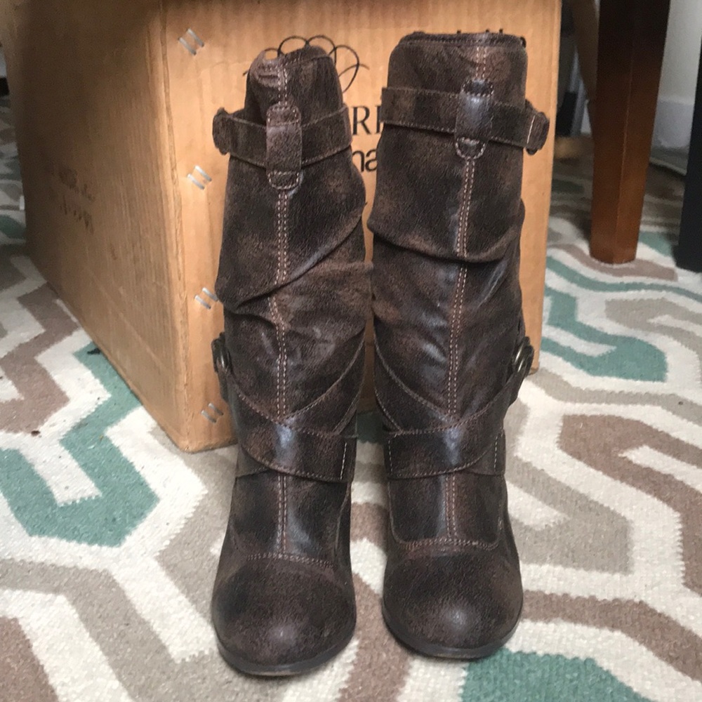 Nadara Ponder Brown Boots sz 6